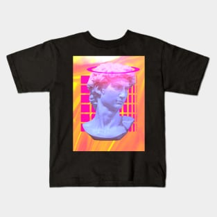 3D David of Michelangelo - Aesthetics Kids T-Shirt